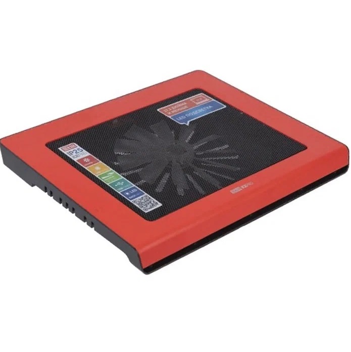 Подставка для ноутбука STM IP25 Red STM Laptop Cooling IP25 Red (17,3"", 1x(150x150),   plastic+metal mesh)