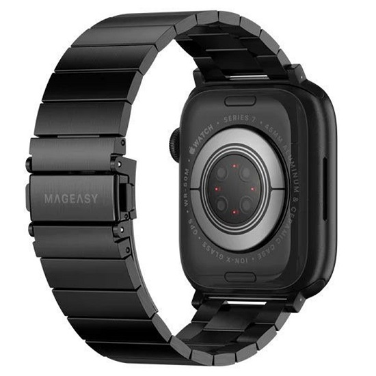 Ремешок для часов из нержавеющей стали SwitchEasy MAW801034BK22 Maestro Stainless steel band for Apple Watch 38/40/41mm. Цвет: черный