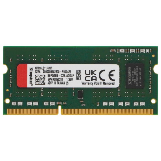 Оперативная память DDR3  4Gb Kingston SODIMM 1600 MHz 1.5V 204PIN PC3-12800