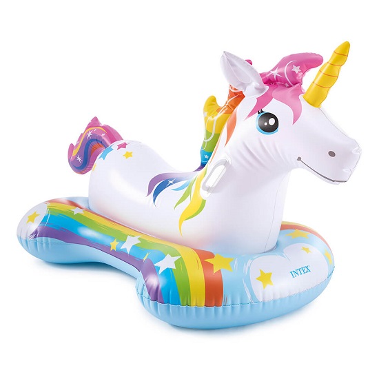 Надувная игрушка-наездник INTEX 57552, 163х86см "Единорог" до 40кг, от 3 лет