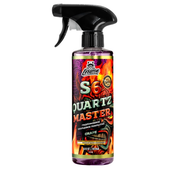 Кварцевый состав для быстрого блеска и гидрофоба LERATON S6 GRAPE 473мл