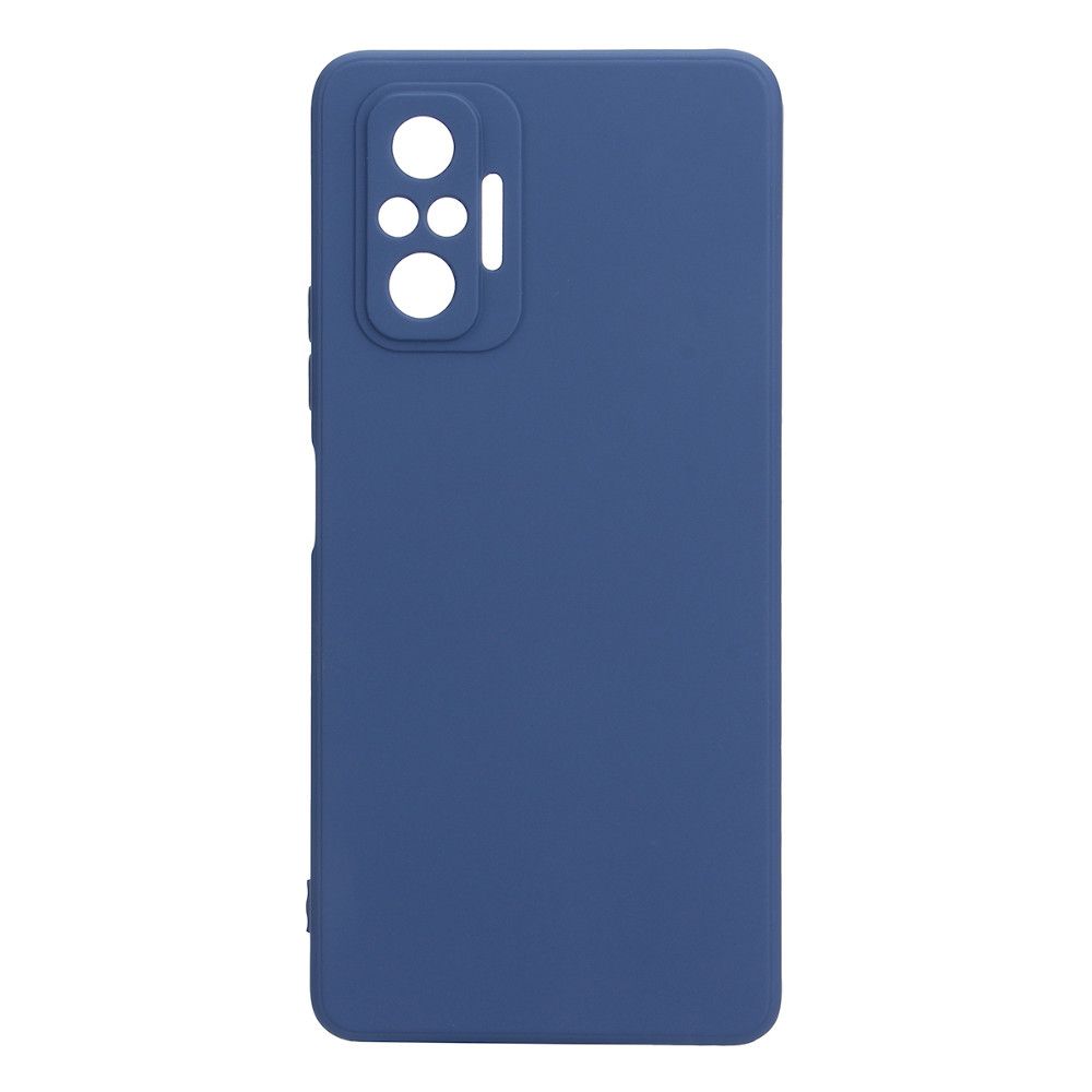 Задняя накладка Silicone Case Soft Matte для Xiaomi Redmi Note 10 Pro синий