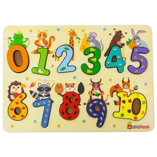 Пазл "Цифры" 14,5*22,2*0,3 см