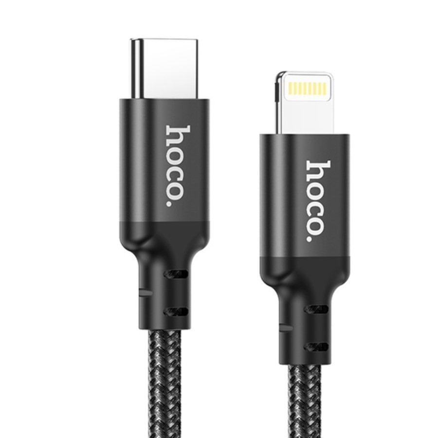Кабель Lightning <--> Type-C  1.0м HOCO X14 Double speed чёрный, 20W