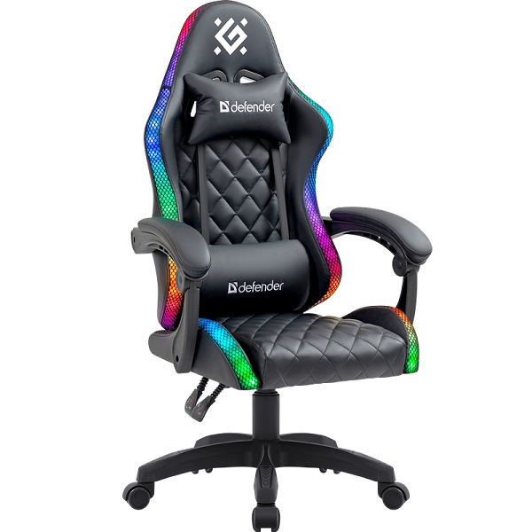 Кресло игровое Defender Energy RGB Black