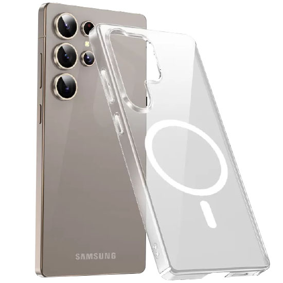 Задняя накладка KEEPHONE HYBRID PRO MAGSAFE для Samsung Galaxy S25 ULTRA CLEAR