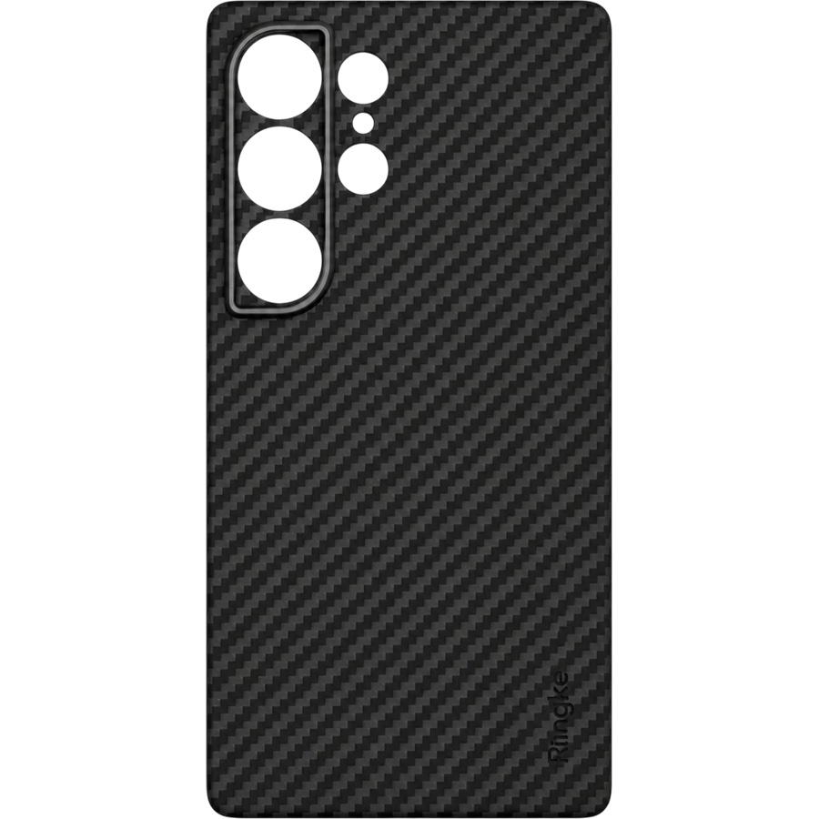 Задняя накладка Kondijan Carbon для Samsung Galaxy S25 Ultra (черный)
