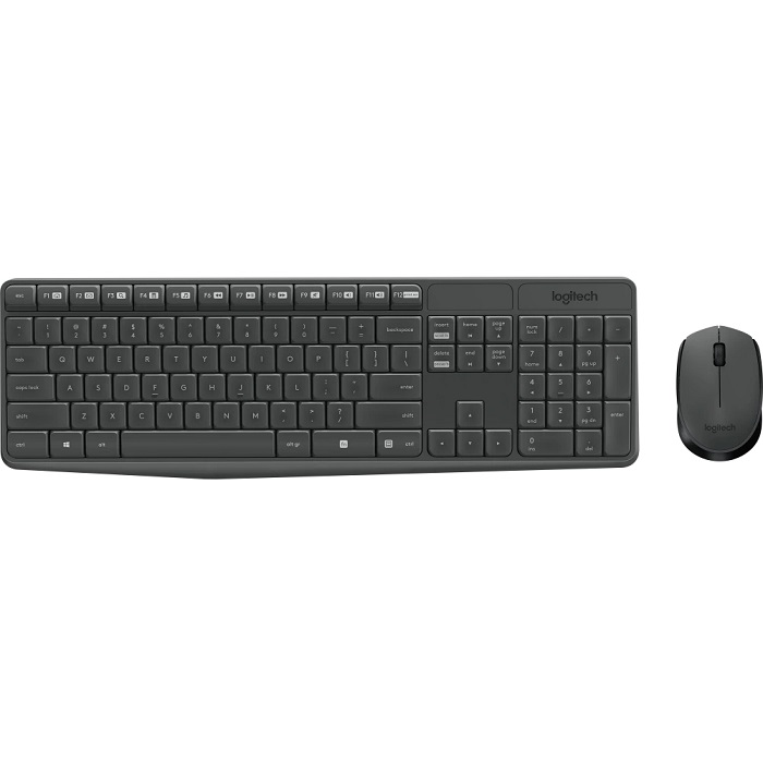 Клавиатура+мышь Logitech MK235 черный