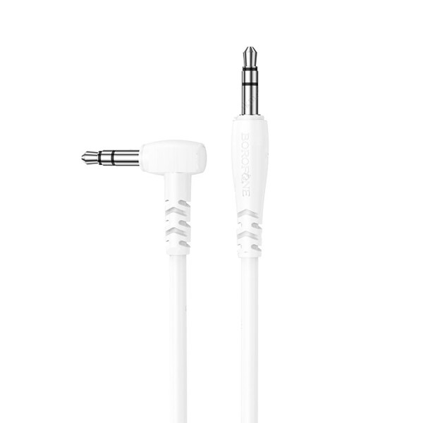 Кабель Jack 3.5 <--> Jack 3.5  2.0м BOFOFONE BL10, боковой, белый
