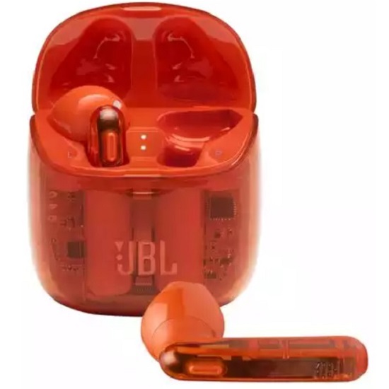 Наушники JBL TUNE 225TWS Ghost Edition, оранжевые