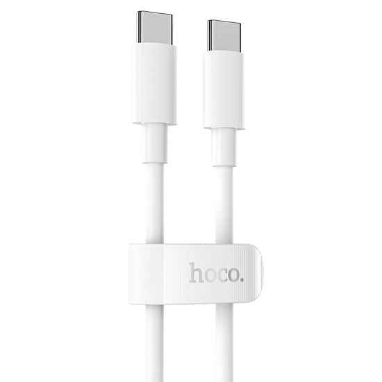 Кабель Type-C <--> Type-C  1.0м HOCO X51 белый, 100W