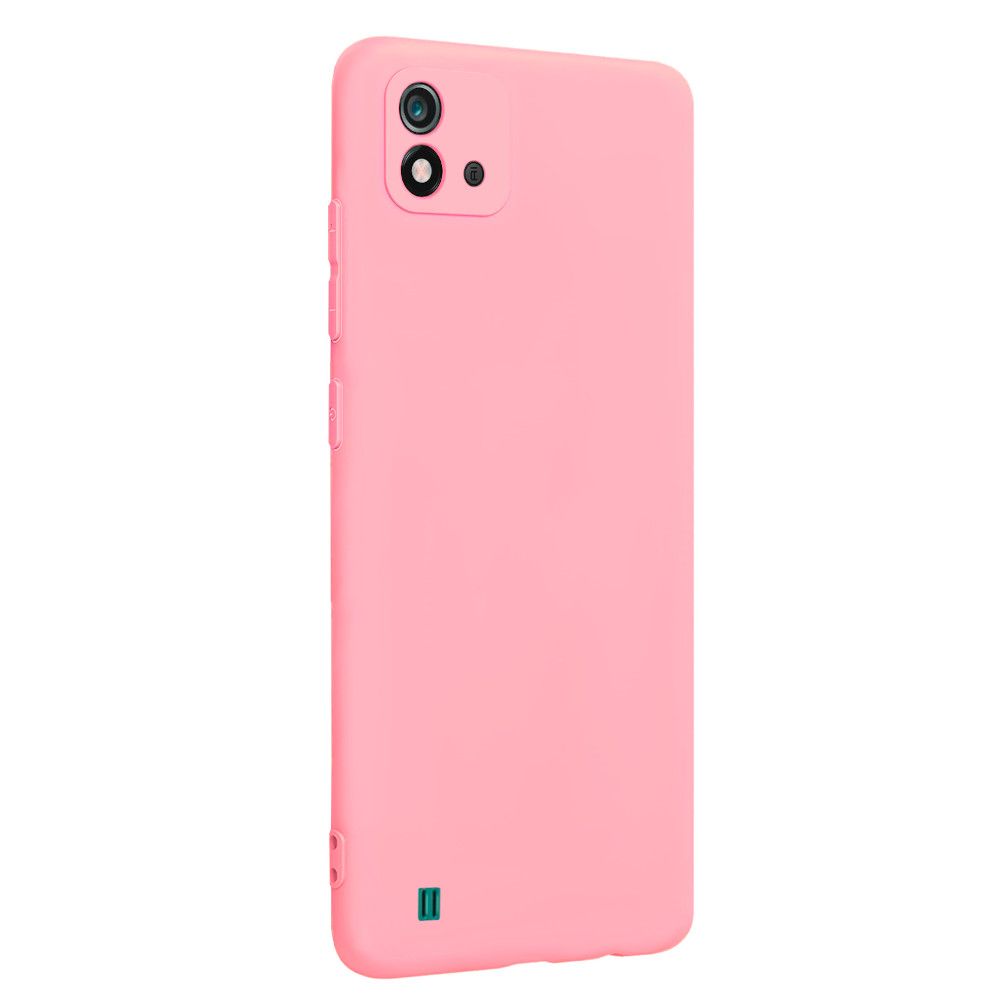 Задняя накладка SILICONE CASE Soft Matte для Realme C11 розовый