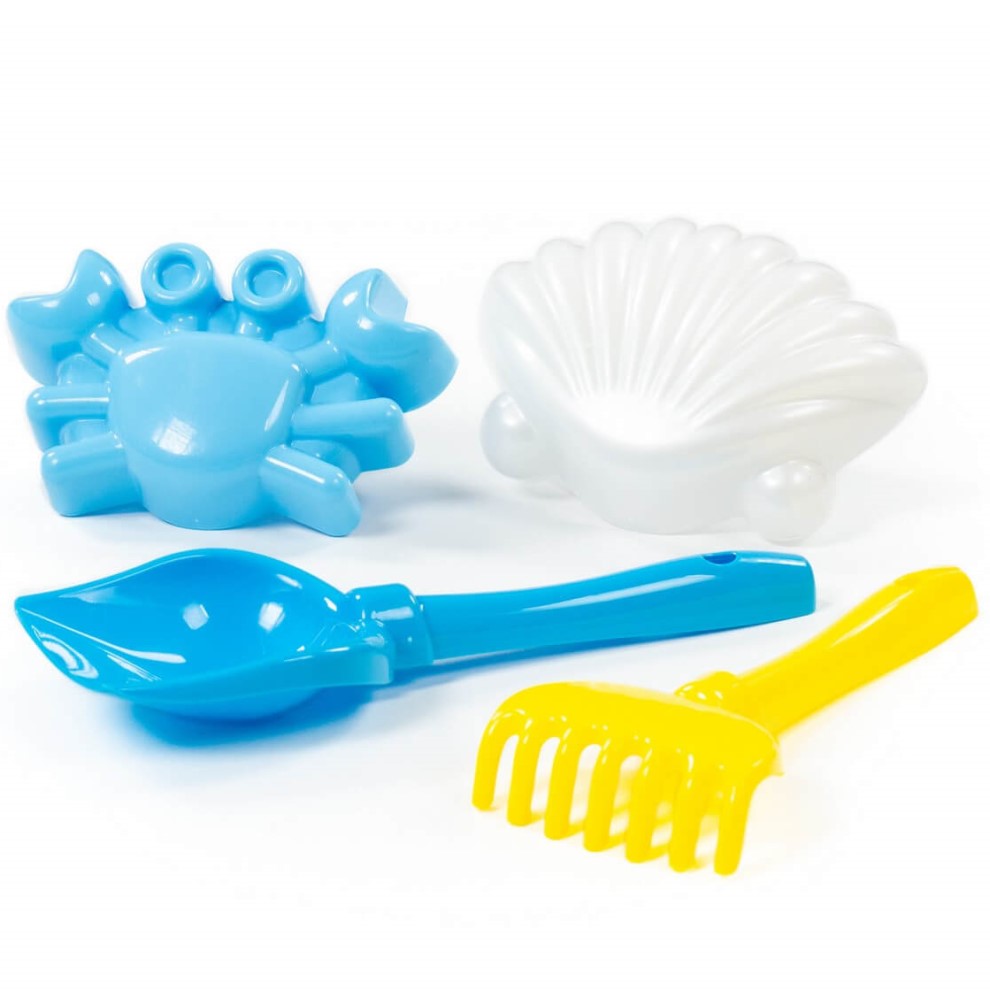 Набор ПОЛЕСЬЕ №559: лопатка №5, грабельки №5, формочки (краб №1 + ракушка №1) 57525