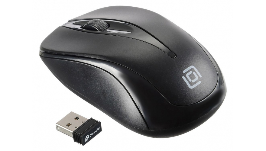Мышь БП OKlCK 675MW черная, USB
