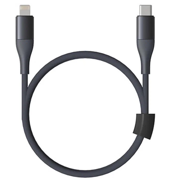 Кабель Lightning <--> Type-C  1.0м Xiaomi SOLOVE (DW5 Dark Grey), техпак темно-серый
