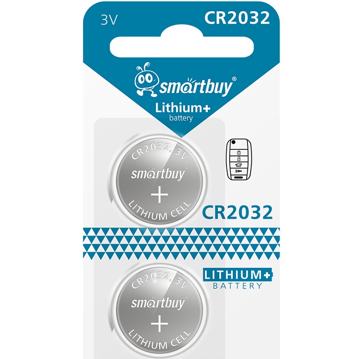 Элемент питания SMARTBUY CR2032 special BL-2 (2/24/720)