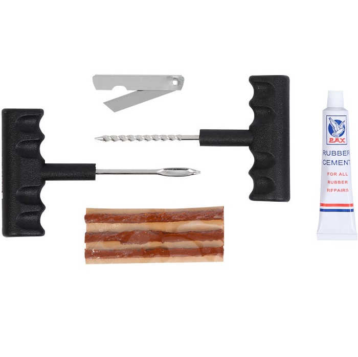 Ремкомплект для ремонта б/к шин 6 шт./компл.на блистере (черный)