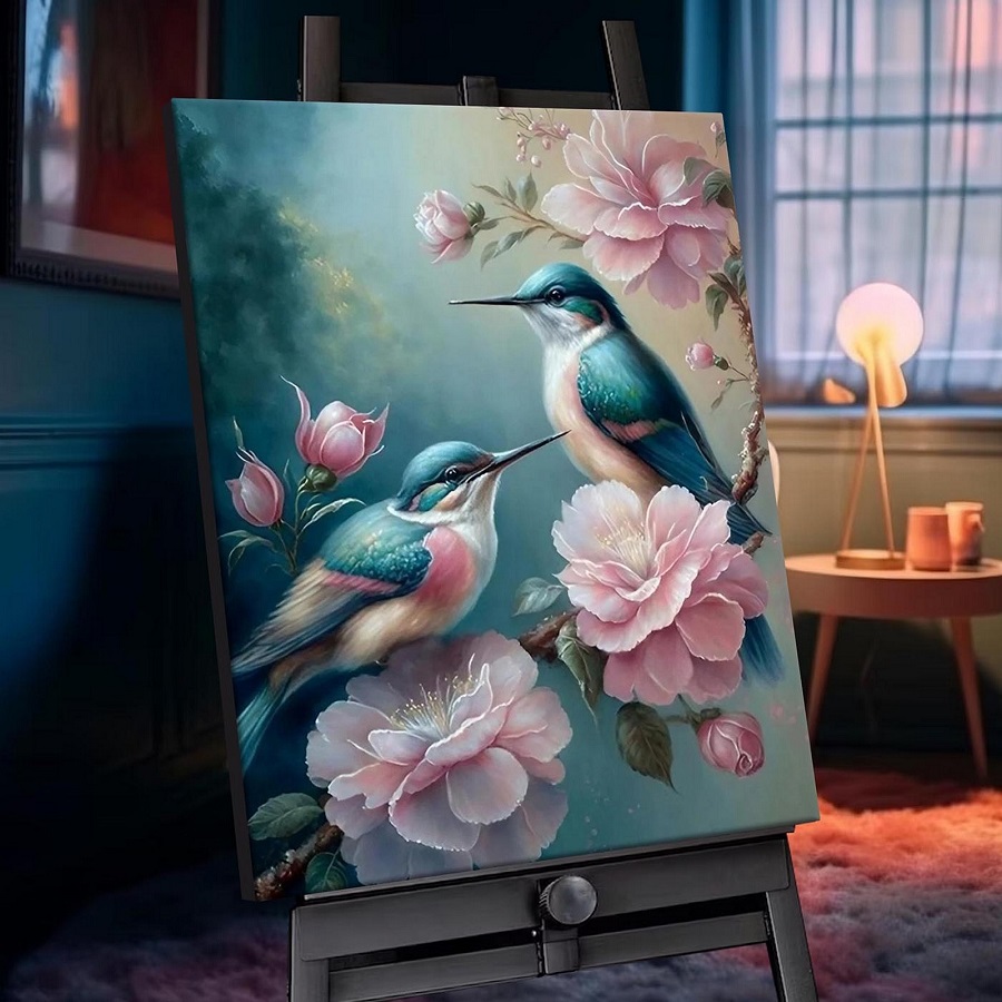 Картина по номерам «Райское место» с кристаллами из хрусталя 28 цветов, 40 × 50 см