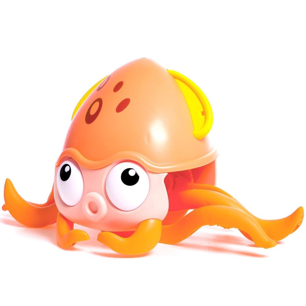 Каталка заводная, водоплавающая "Осьминог", цвет красный 7865407