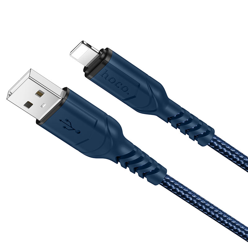 Кабель USB <--> Lightning  1.0м HOCO X59 Victory синий