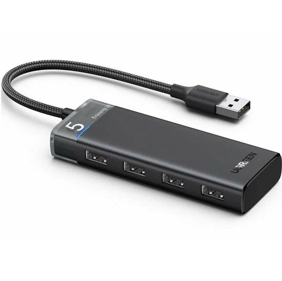 USB-Хаб UGREEN CM653 (15548) черный, 4 порта