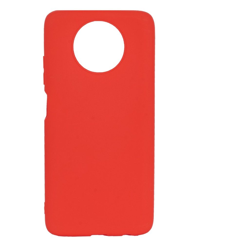 Силиконовый чехол NONAME для Xiaomi Redmi Note 9T (Красный), матовый