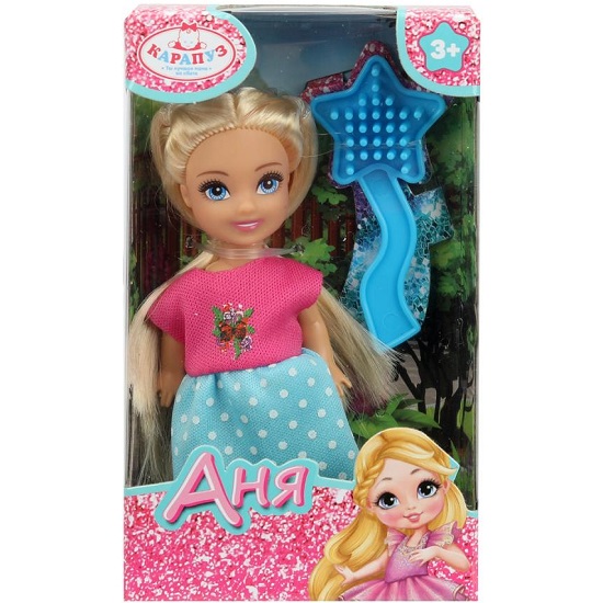Кукла Аня КАРАПУЗ 12 см 390348