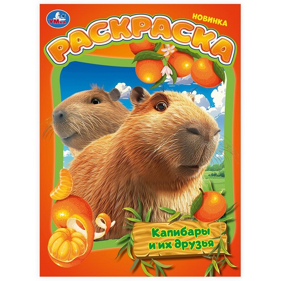 Раскраска Капибары и их друзья Умка 390808