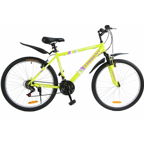 Велосипед TORRENT City Cruiser Зелено-фиолетовый