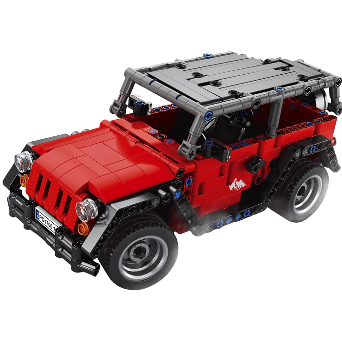 Конструктор UNICON Mechanics «Джип», радиоупр-й, 1:16 работает от акк-ра, 448 д, красный 9866854