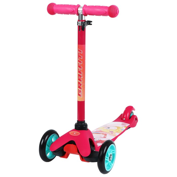 Самокат GRAFFITI «Единорожки», колёса PU 110/75 мм, ABEC 7 7350625
