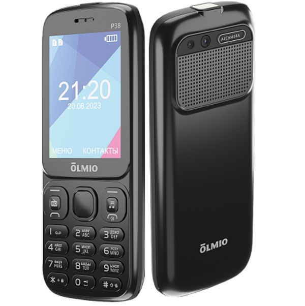 Телефон OLMIO P38 черный