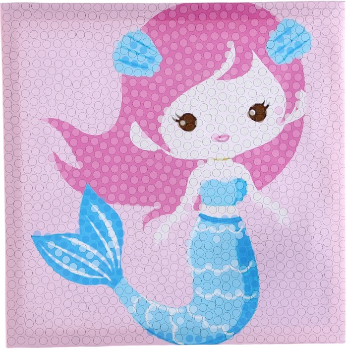 Аппликация помпошками «Русалочка», размер — 30 × 30 см, клей 30 мл