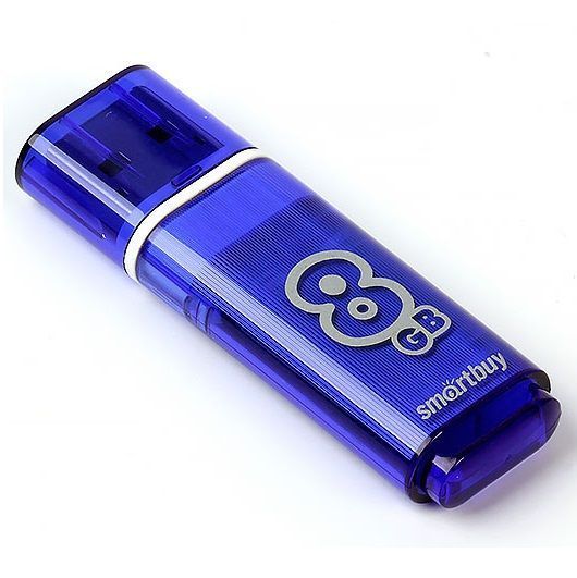 USB  8Gb Smart Buy Glossy series Dark синий USB 3.0