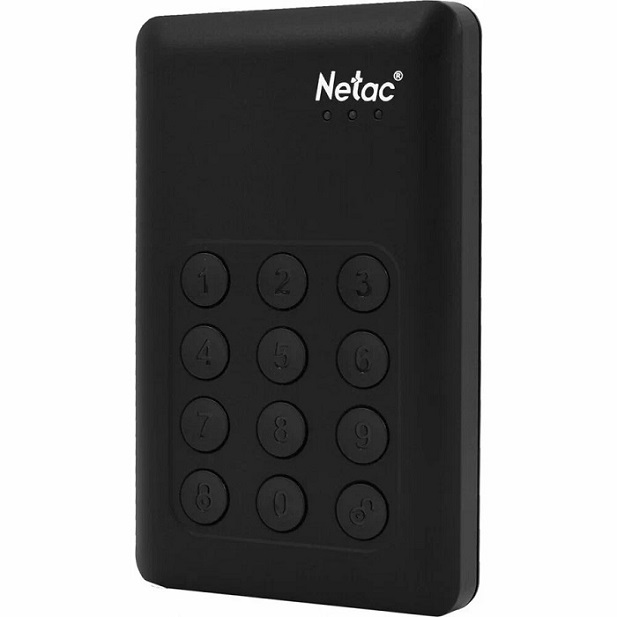 Внешний жёсткий диск 2.5" 2Tb NETAC Secure K390 (NT05K390K-002T-30BK)