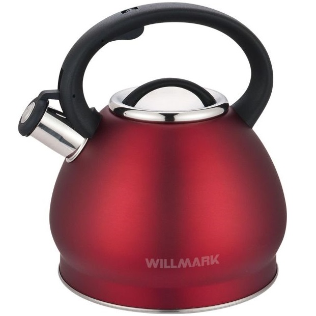 Чайник со свистком WILLMARK WTK-4221SS Красный