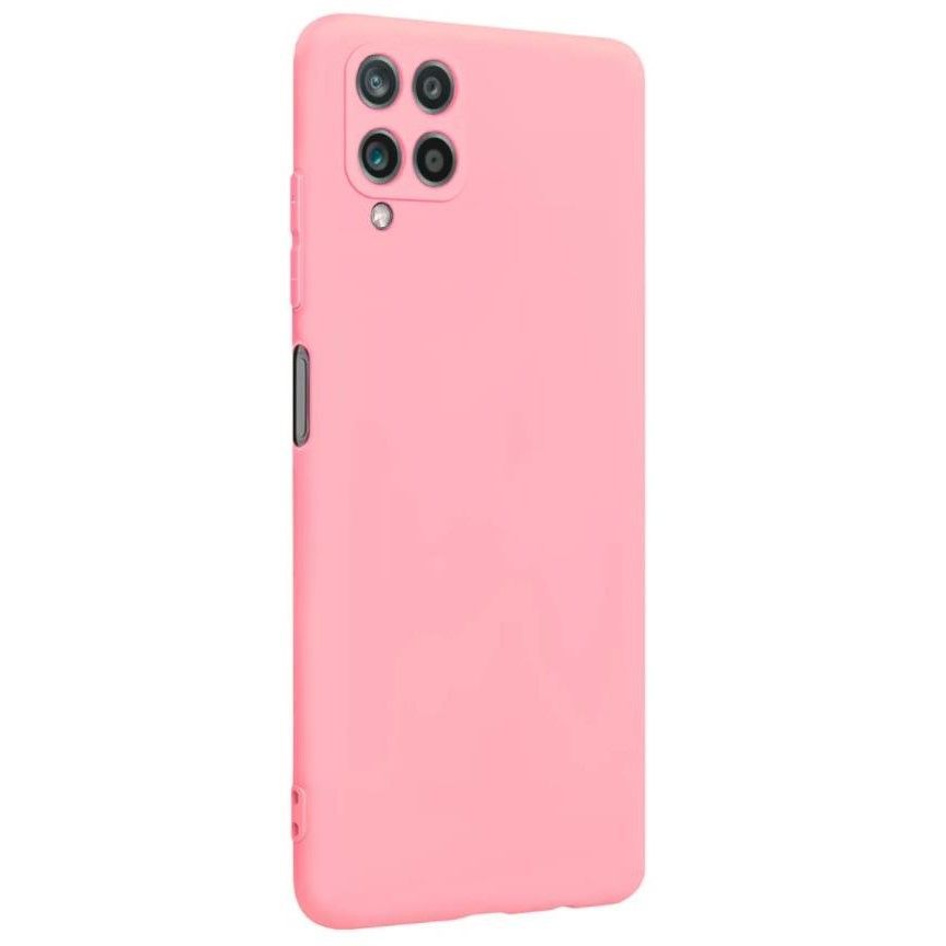 Силиконовый чехол NONAME для Samsung Galaxy A22 матовый, розовый