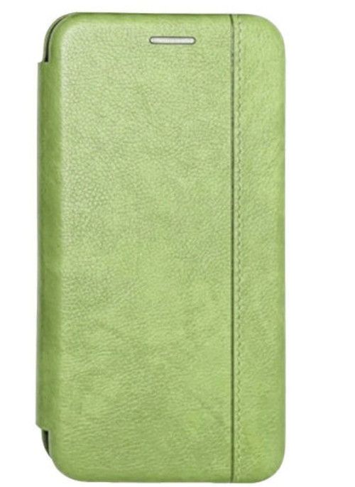 Чехол футляр-книга XIVI для iPhone 7/8/SE2, Premium, вертикальный шов, на магните, экокожа, хаки
