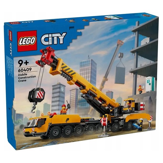 Конструктор LEGO CITY 60409 Желтый передвижной строительный кран