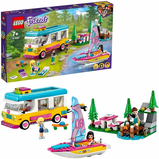 Конструктор LEGO Friends 41681 Лесной дом на колесах и парусная лодка (Уценка)