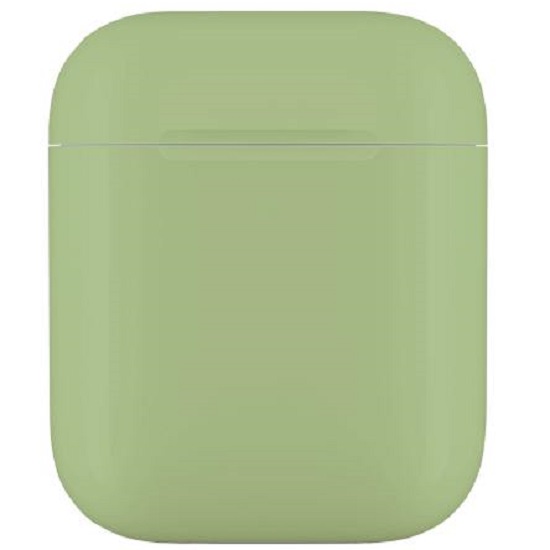 Пластиковый чехол STR Soft-Touch для AirPods пластиковый (салатовый)