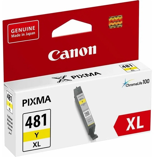 Картридж струйный Canon CLI-481XL Y 2046C001 желтый для Canon Pixma TS5140/6140/8140/8540