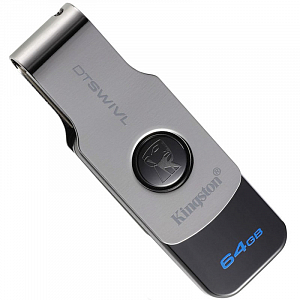 USB 64Gb Kingston DataTravele Swivl  металл