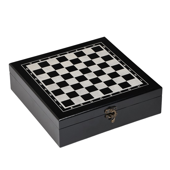 Подарочный набор игр «4 в 1», шахматы, домино, карты, деревянная 3797117