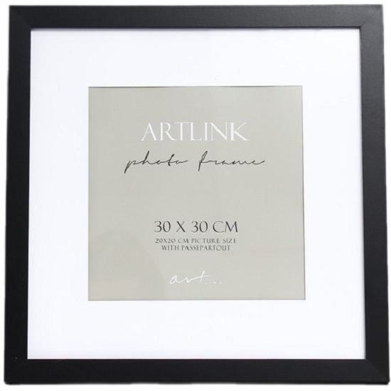 Фоторамка МДФ "Ellis" 30х30 см с паспарту, чёрный 9474962