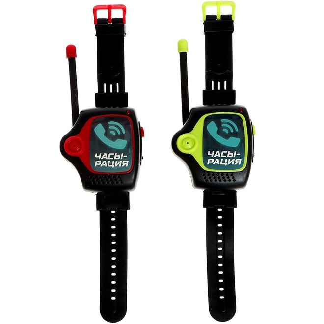 Набор раций «Шпионы», в виде часов, дальность до 450 метров, без шума