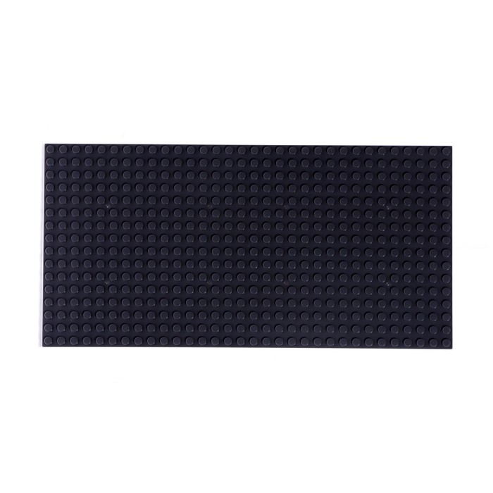 Пластина-основание для конструктора, 25,5 × 12,5 см, цвет серый