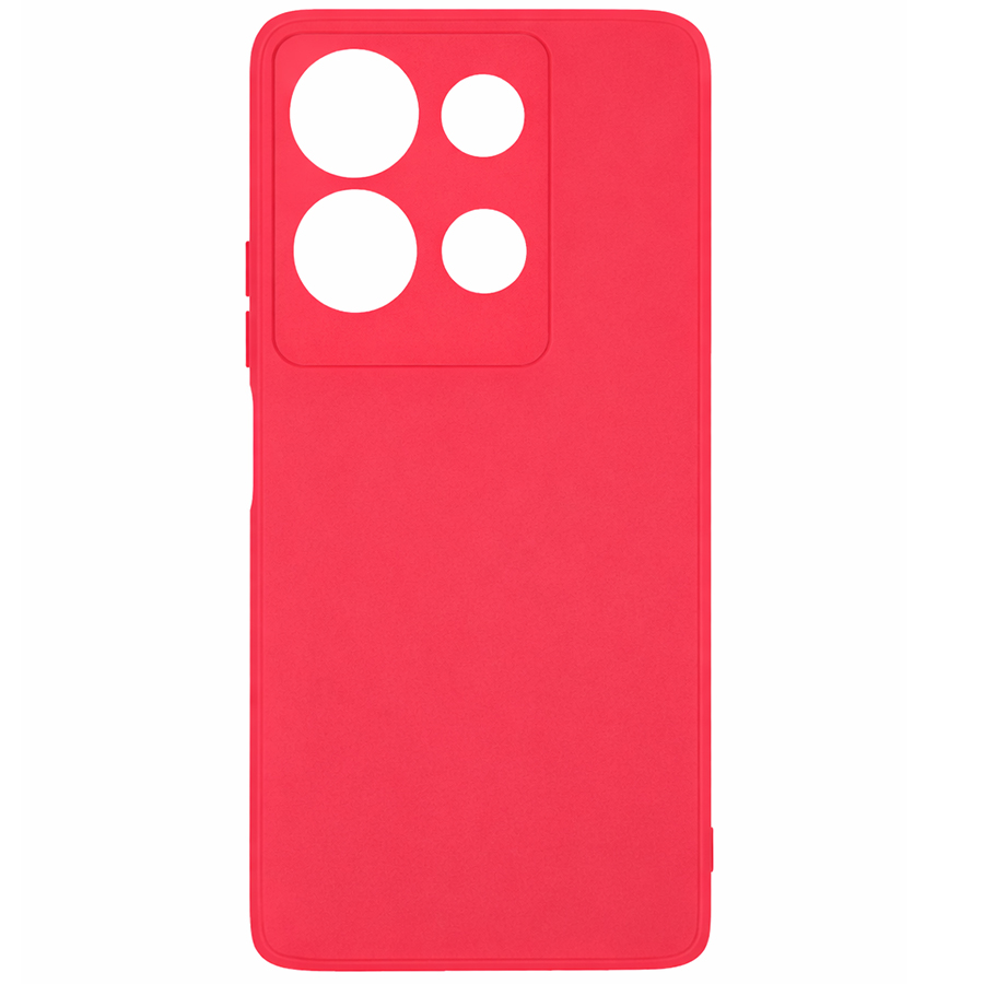 Задняя накладка ZIBELINO Soft Matte для Infinix Note 30 Pro 4G (красный) с микрофиброй