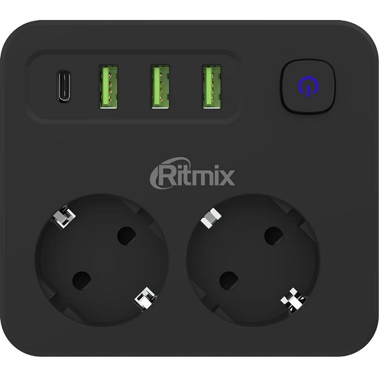 Сетевой разветвитель RITMIX RM-023PD Black