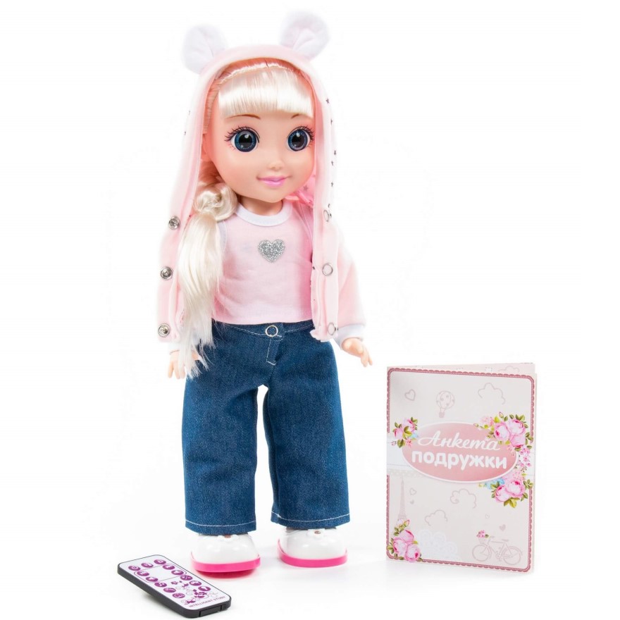Кукла Кристина , 37 см на прогулке (ходит, танцует, разговаривает, поёт, рассказывает сказки, воспроизводит мелодии, повторяет слова)